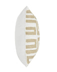 Mateo - 22" x 22" Pillow - Metallic Gold / Ivory