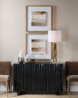 Between Lines - Abstract Painting (Set of 2) - Brown / White
