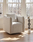Ila - Round Drink Table - Bronze / White
