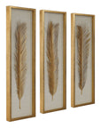 Palma - Leaf Shadow Box (Set of 3) - Gold