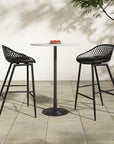 Tori - Outdoor Counter Table - White Marble