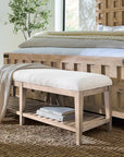 Vineyard Row - Bed Bench - Beige