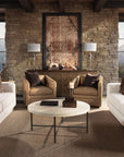 Driftwood - Round Side Table - Beige / Gray