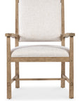 Vineyard Row - Post Back Upholstered Arm Chair (Set of 2) - Beige