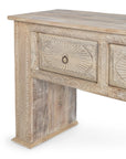 Qena - 4 Drawer Console Table - Butterwood Blend