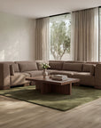 June - Classic L Modular Sectional - Dark Brown