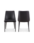 Lula - Vegan Leather Dining Chair (Set of 2) - Black