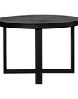 Jedrik - Round Outdoor Dining Table - Black