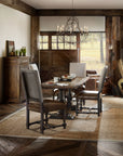Hill Country - Balcones 60" Friendship Table With 2-12" Leaves - Dark Brown