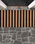 Doormats - Striped Doormat - Black / Natural