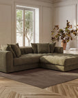Davie - Ottoman - Olive Green