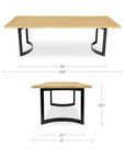 Bent - Dining Table Small - Oak / Natural