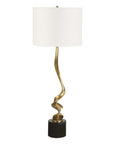 Spiraling - Cordless Brass Buffet Lamp - Black / Gold