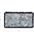 Yasmin - Lumbar Cushion Tapestry - Blue / Gray