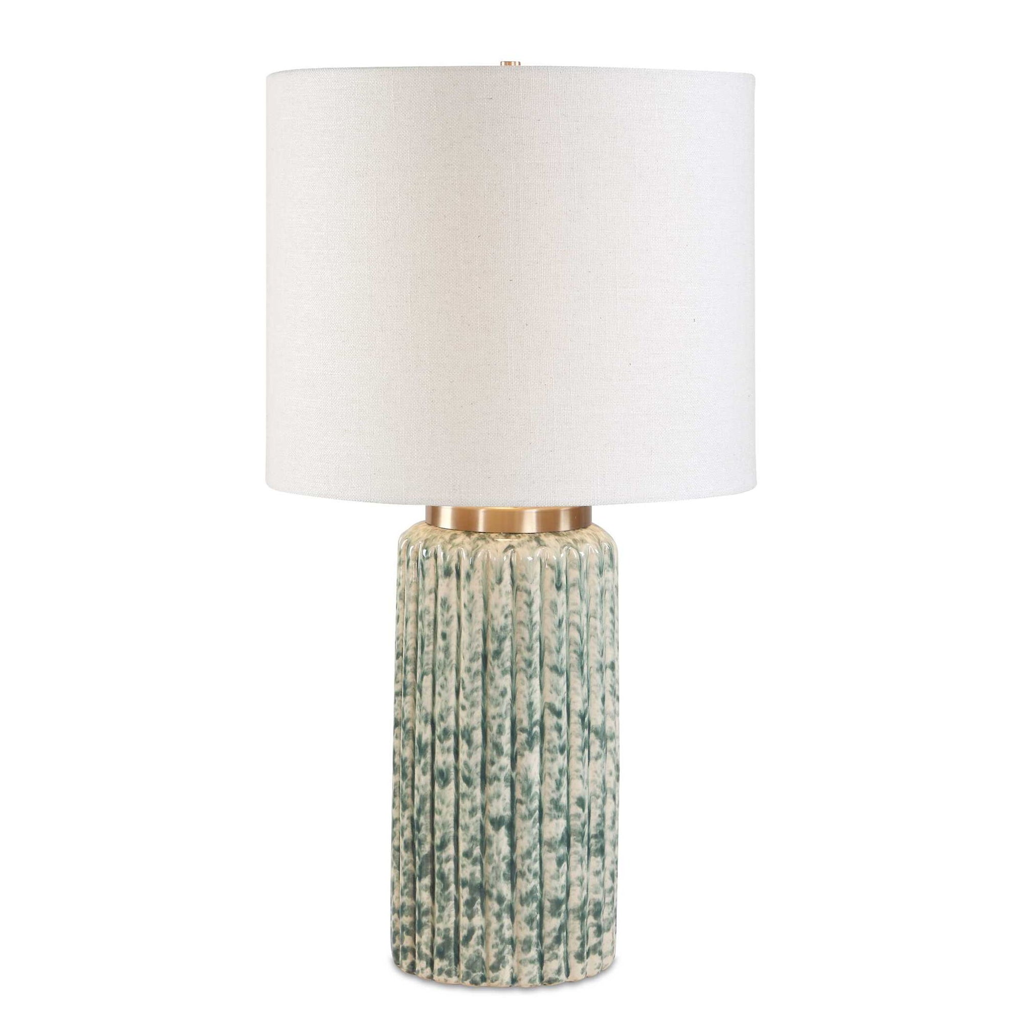 Hensley - Table Lamp - Ivory &amp; Green