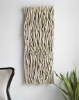 Gathered Teak - Bleached Wood Wall Decor - Beige