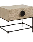 Lunar - Wooden Side Table - Black / Woodtone