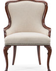 Charleston - Upholstered Arm Chair - Dark Brown