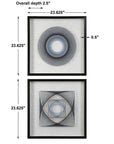 String Duet - Geometric Art (Set of 2) - Black