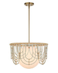 Arches - 1 Light Rattan Pendant - Light Brown