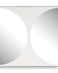 New Moon - Mirrored Wall Decor - White