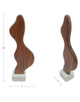 Eon - Wood And Marble Sculpture 2 - Brown