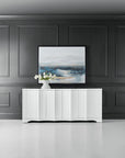 Melange - Corinth 4-Door Entertainment Console - White