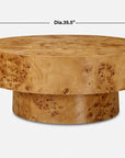 Knots - Poplar Round Coffee Table - Light Brown