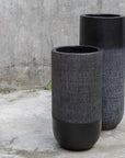 Woven - Shadow Vases (Set of 2) - Black