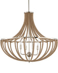 Lovelock - 4 Light Rope Empire Chandelier - Light Brown