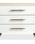 Cascade - 3-Drawer Nightstand - Beige / White