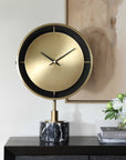 Velar - Modern Table Clock - Black / Gold