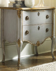 Home Accent - French 2-Drawer Chest - Pearl Silver