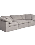 Clay - Modular Sofa Performance Fabric - Light Gray