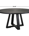 Gidran - Round Dining Table - Black