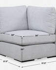 Refuge - Cloud Blue Corner Sofa
