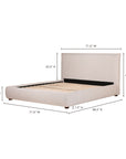 Luzon - Queen Bed - Light Gray