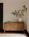 Wiley - 3 Drawer Sideboard - Vintage Brown