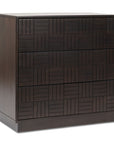 Denman - 3 Drawer Nightstand - Dark Brown