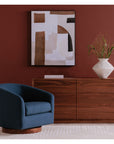Oscy - Swivel Chair - Dark Atlantic