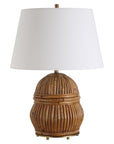 Reed - Honey Rattan Table Lamp - Light Brown