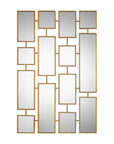 Kennon - Forged Rectangles Mirror - Gold