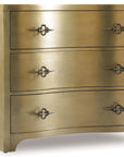 Sanctuary - 3-Drawer Shaped Front Chest - Gold
