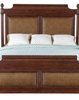 Charleston - King Panel Bed - Dark Brown