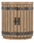 Vineyard Row - Wine Barrel End Table - Light Brown