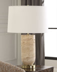 Aubrey - Travertine Table Lamp