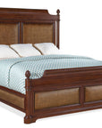 Charleston - King Panel Bed - Dark Brown