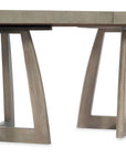 Affinity - 78" Rectangle Pedestal Dining Table With 2-18" Leaves - Gray