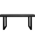 Jedrik - Outdoor Dining Table Large - Black - Concrete