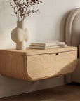 Hettie - Floating Nightstand - Natural / Brown